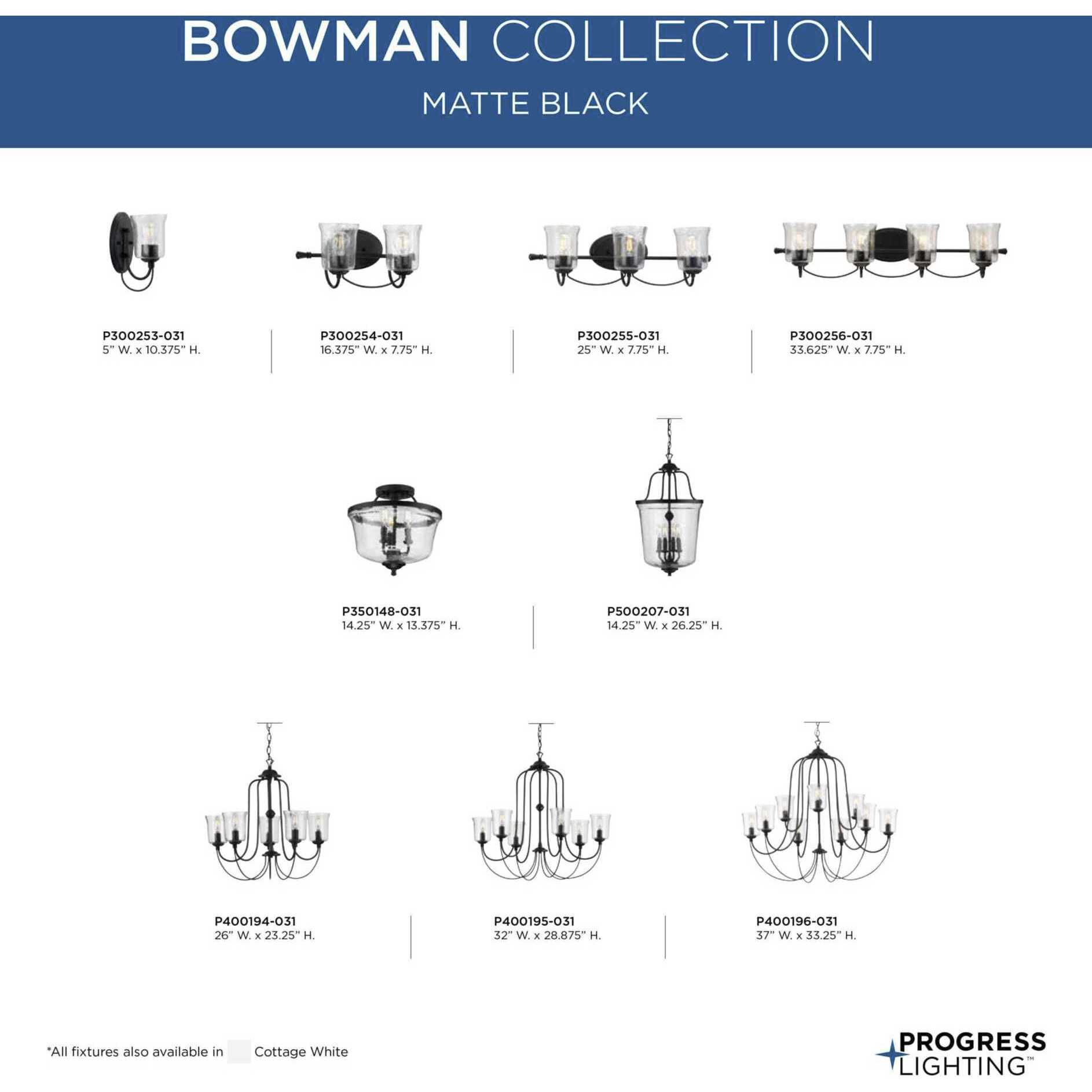 Bowman 9 Light 37 inch Matte Black Chandelier Ceiling Light